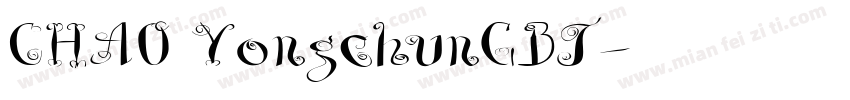 CHAO YongchunGBT字体转换